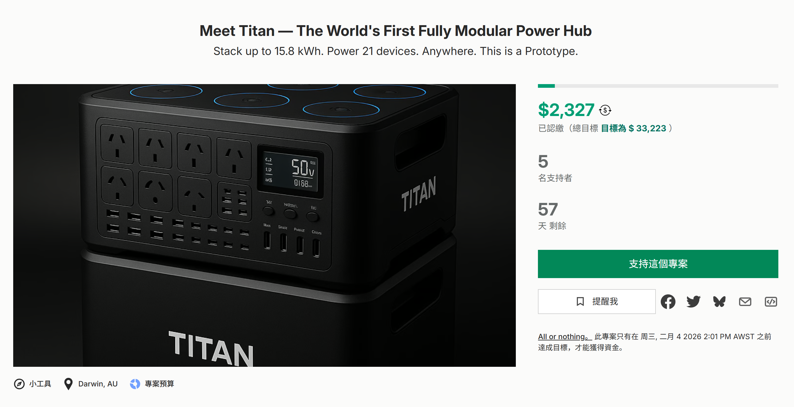 海外众筹-认识泰坦——世界上第一个完全模块化的电源中心