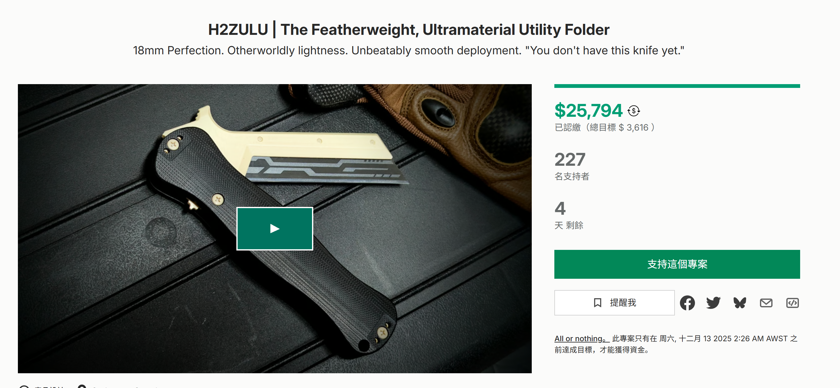 海外众筹-H2ZULU|轻量级超材料实用程序文件夹